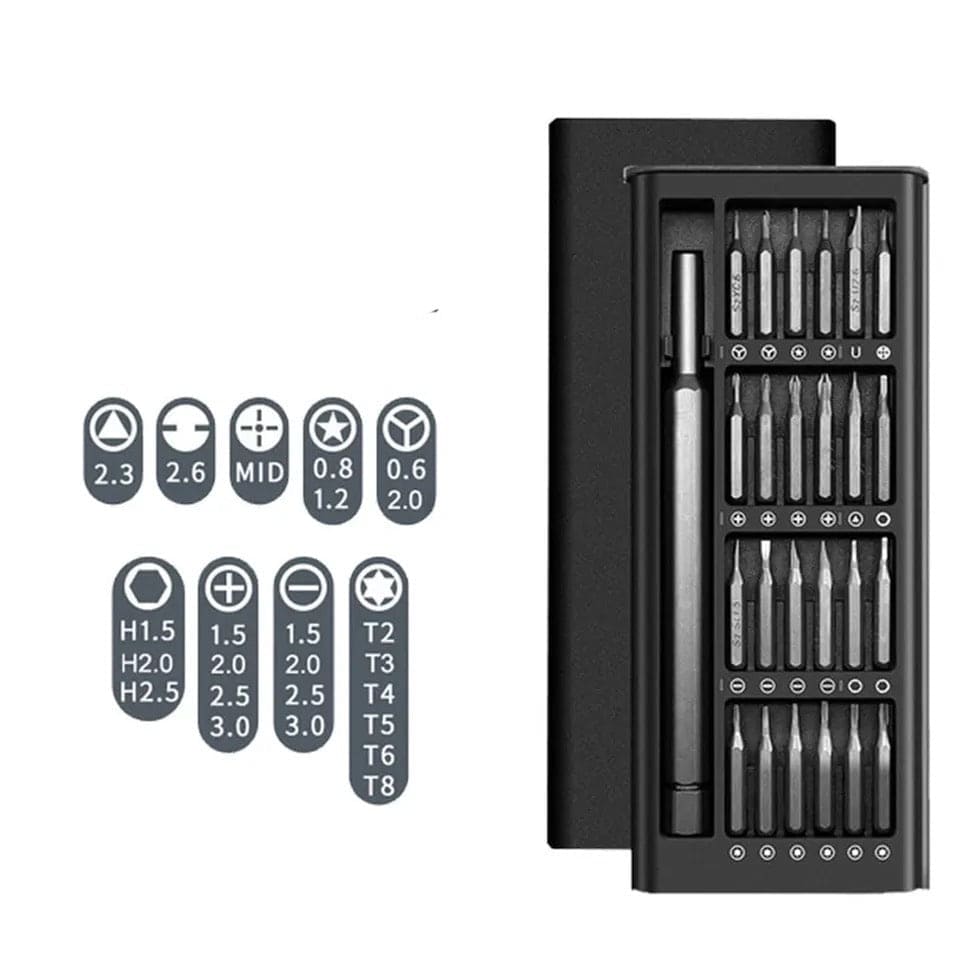 24 In 1 Screwdriver Set, Manual Precision Magnetic Screw Driver Bits, Smart Dismountable Driver DIY Kit, Portable Magnetic Repair Bits, Mini Pocket Screwdriver Set With Case 24 In 1 Screwdriver Set, Manual Precision Magnetic Screw Driver Bits, Smart Dismountable Driver DIY Kit, Portable Magnetic Repair Bits, Mini Pocket Screwdriver Set With Case